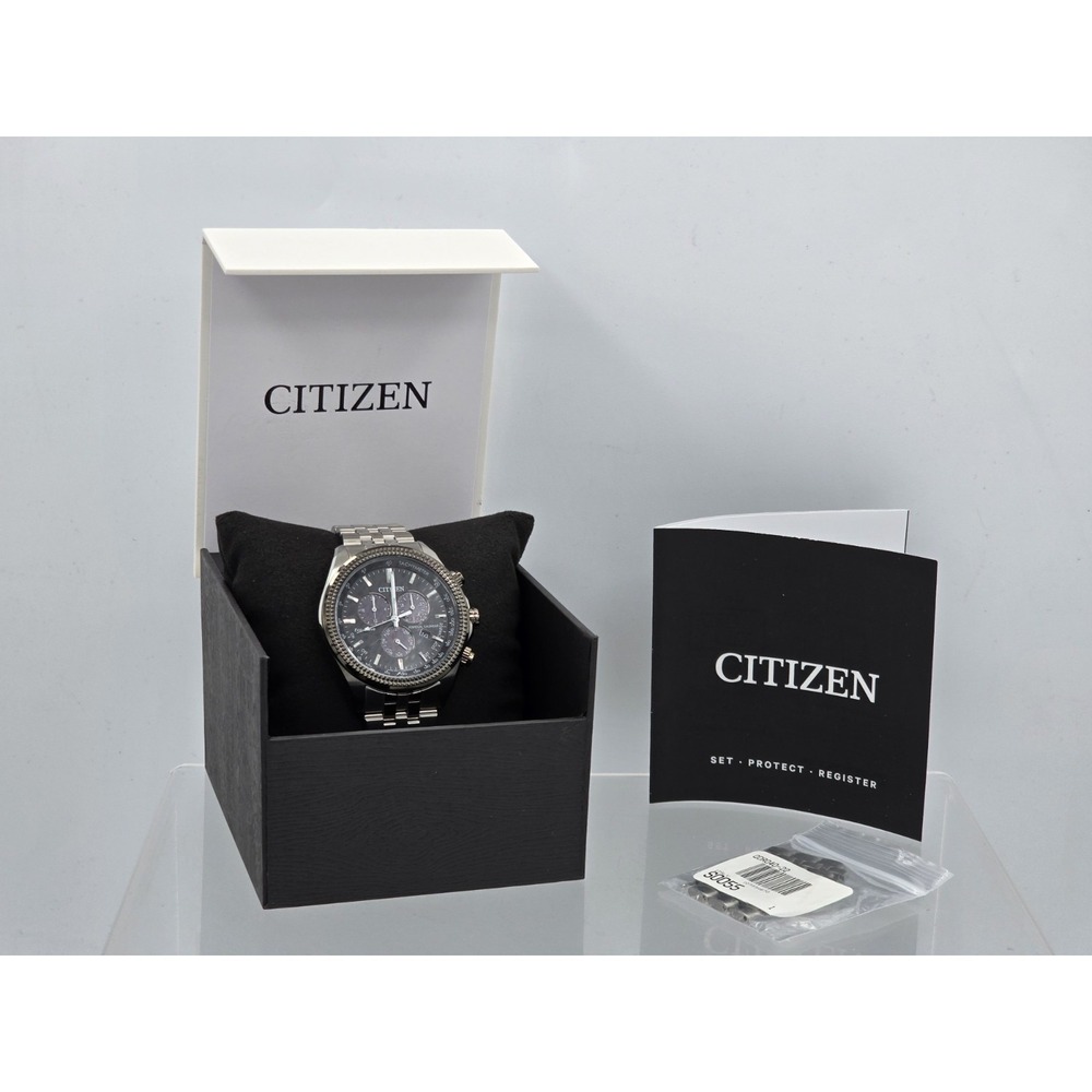 CITIZEN Collection Eco-Drive E820-R014803 Black Tachymeter Perpetual - NEEDS BAT